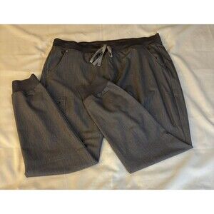 FIGS Women Zamora Jogger Scrub Pants XXL Tall Technical Gray Drawstring Pockets